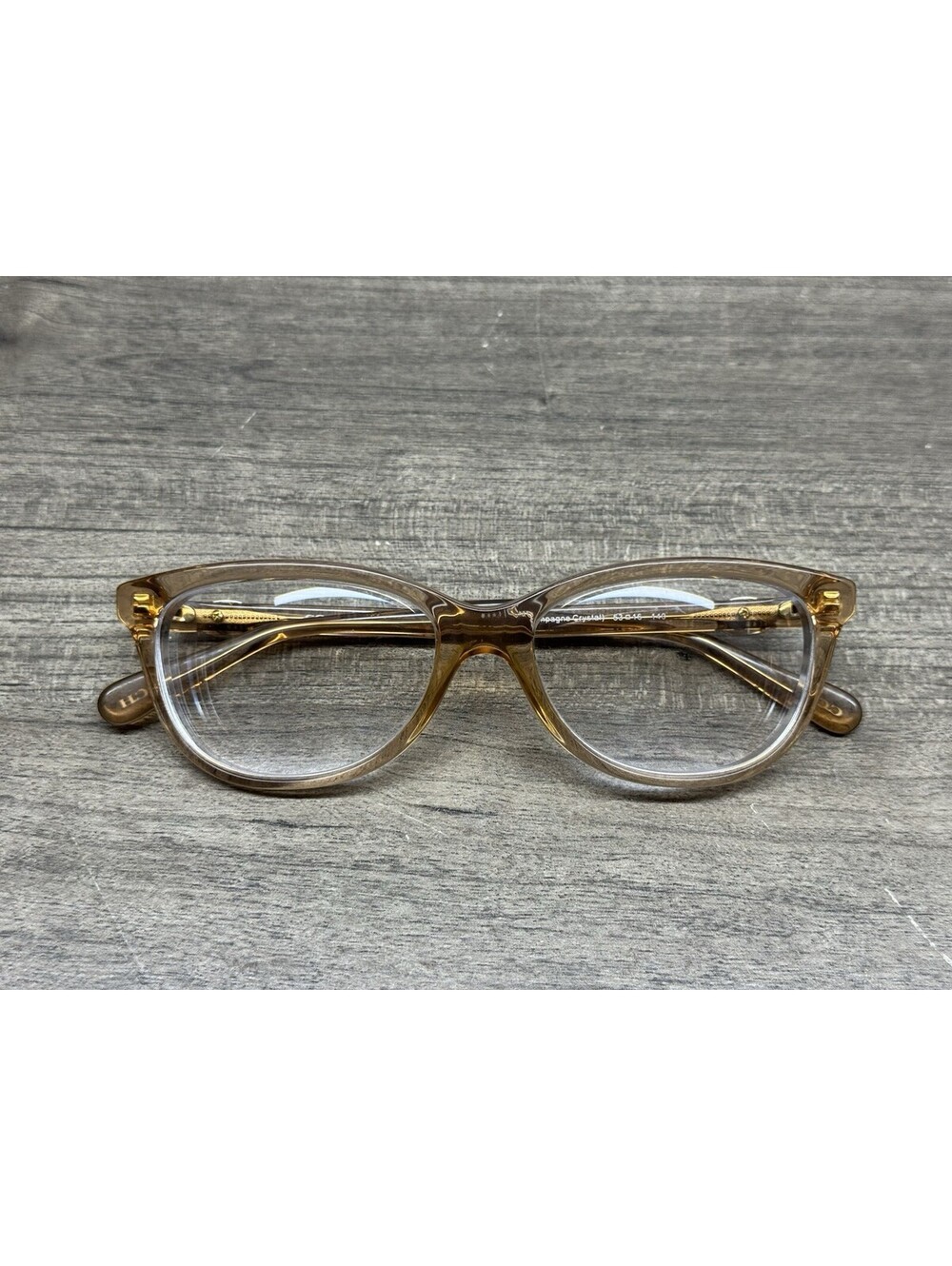 Coach Eyeglasses, Frames Only, HC 6155F 5561, 53-16-140, Champagne Crystal